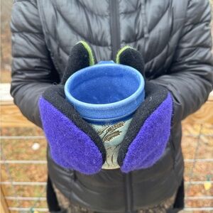 Handmade 100% wool upcycled sweater mittens